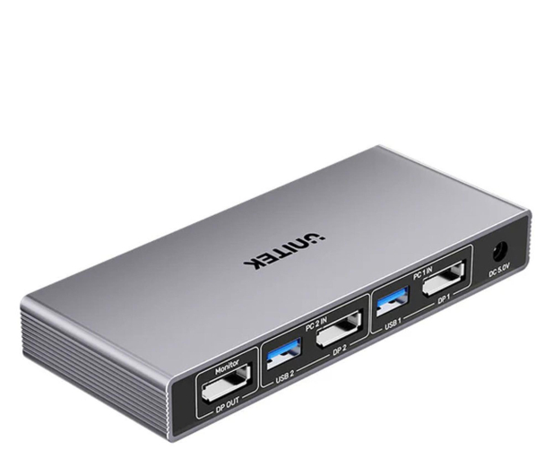 Unitek Przełącznik KVM 8K@60Hz USB 3.0 5Gbps DP - 1455253 - zdjęcie 2